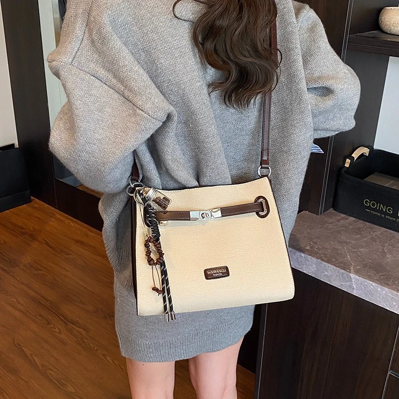 【咖啡】2025新款通勤风一包多背女包单肩时尚单肩包托特包肩包