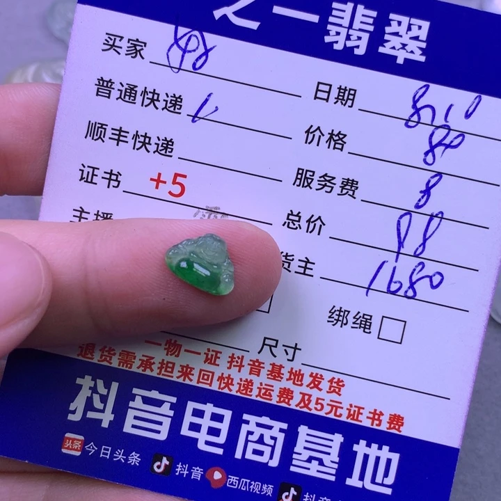 翡翠未镶嵌颈饰「****」