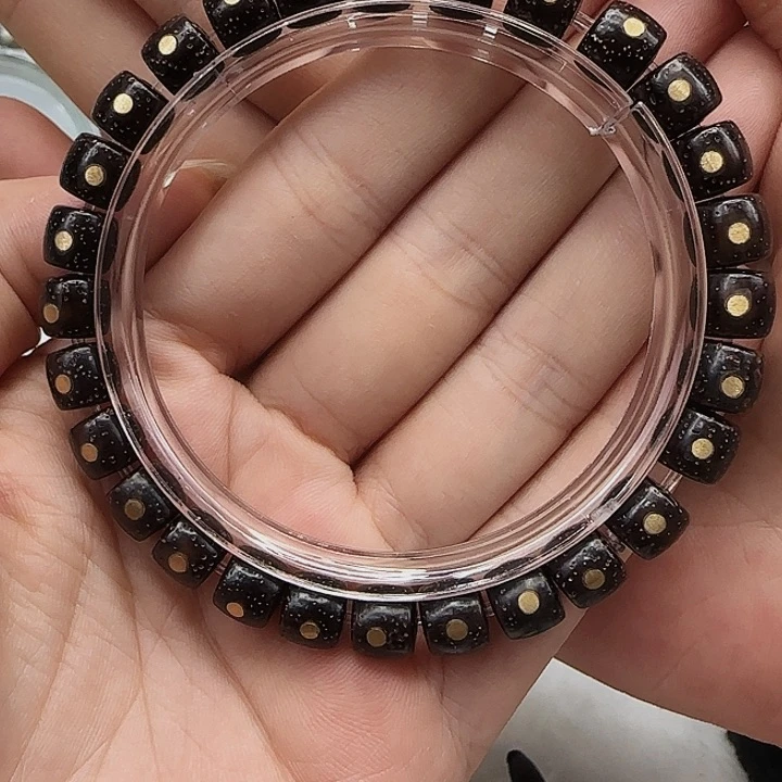 星月菩提手串8殿堂黑今星月菩提87直切单圈