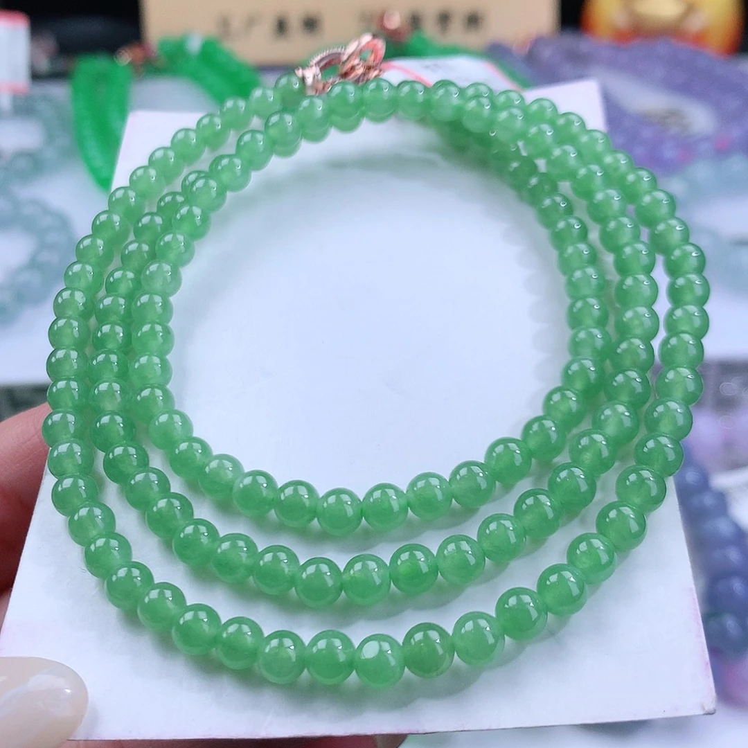 翡翠手链未镶嵌卡4.7mm