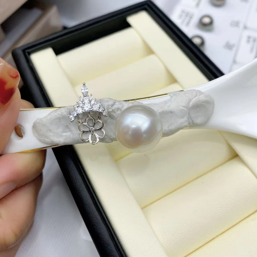 澳白海水裸珠正圆不退换