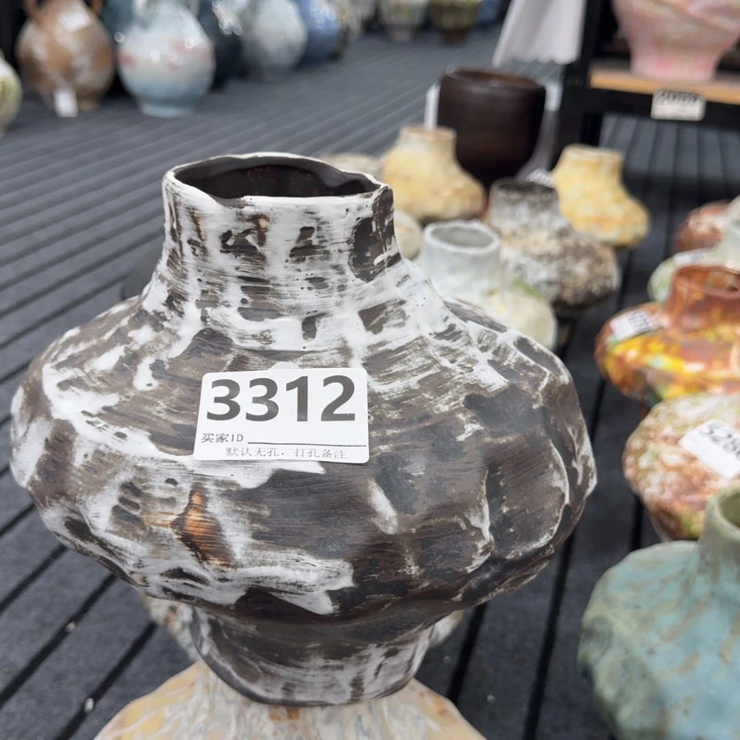 影***儿景德镇高温花瓶景德镇高温花瓶编码3312高23口7默认无孔