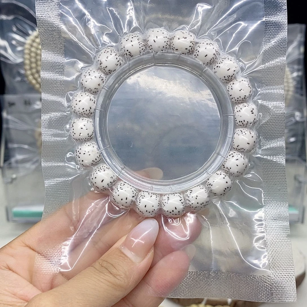 星月菩提手串12*11 左右 原白 侧留白 针尖星