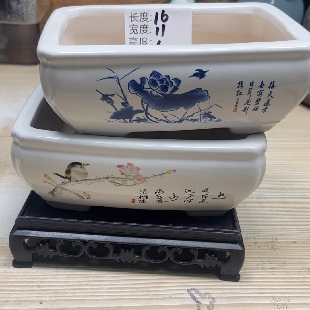瓷片陶瓷花盆陶瓷艺术