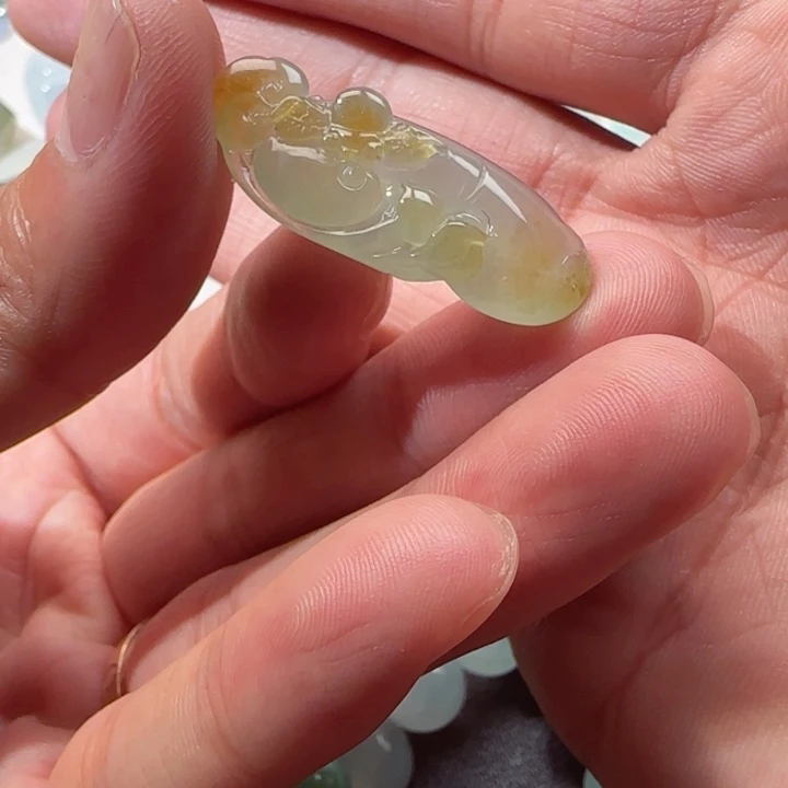 未镶嵌定制翡翠天然翡翠如意花
