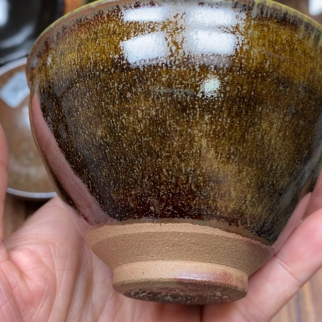 技***筹柴烧建盏茶盏茶杯370