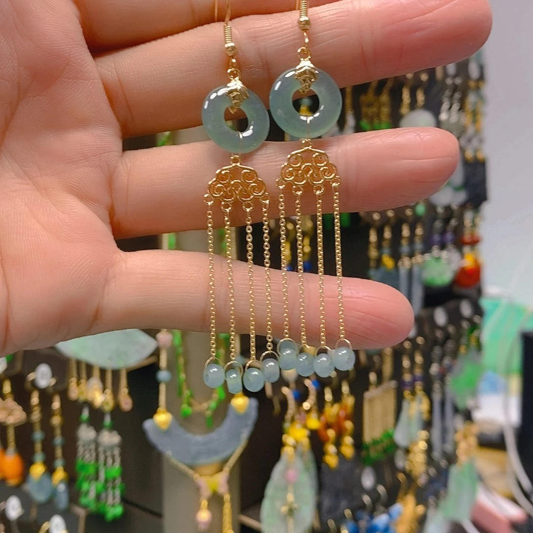 未镶嵌翡翠耳饰翡翠