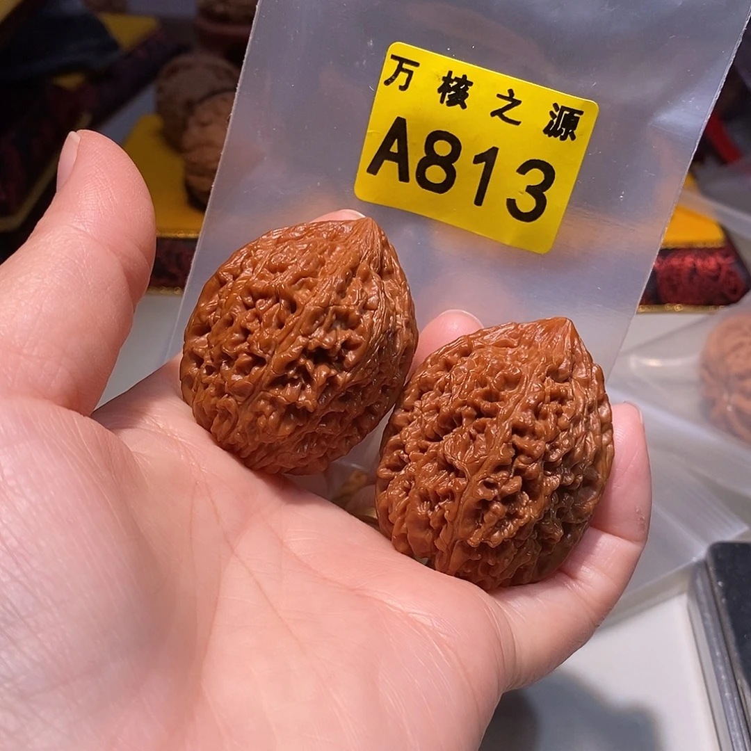 文玩核桃吊坠36全品大蒜头，骨质超好……