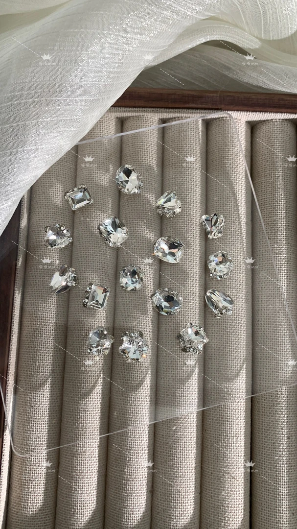 【中号满钻成品堆钻】新款爆闪手工堆钻美甲钻饰品钻球堆堆钻超闪