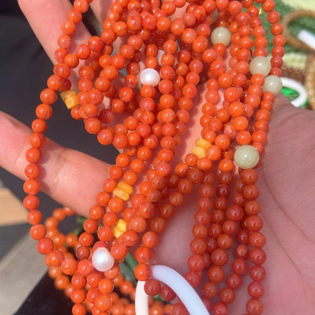 南红玛瑙颈饰未镶嵌