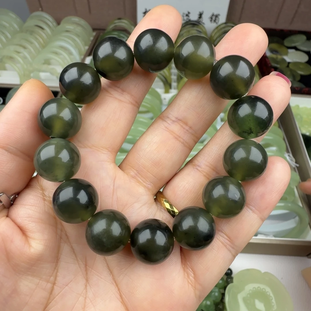 蛇纹石玉未镶嵌手链
