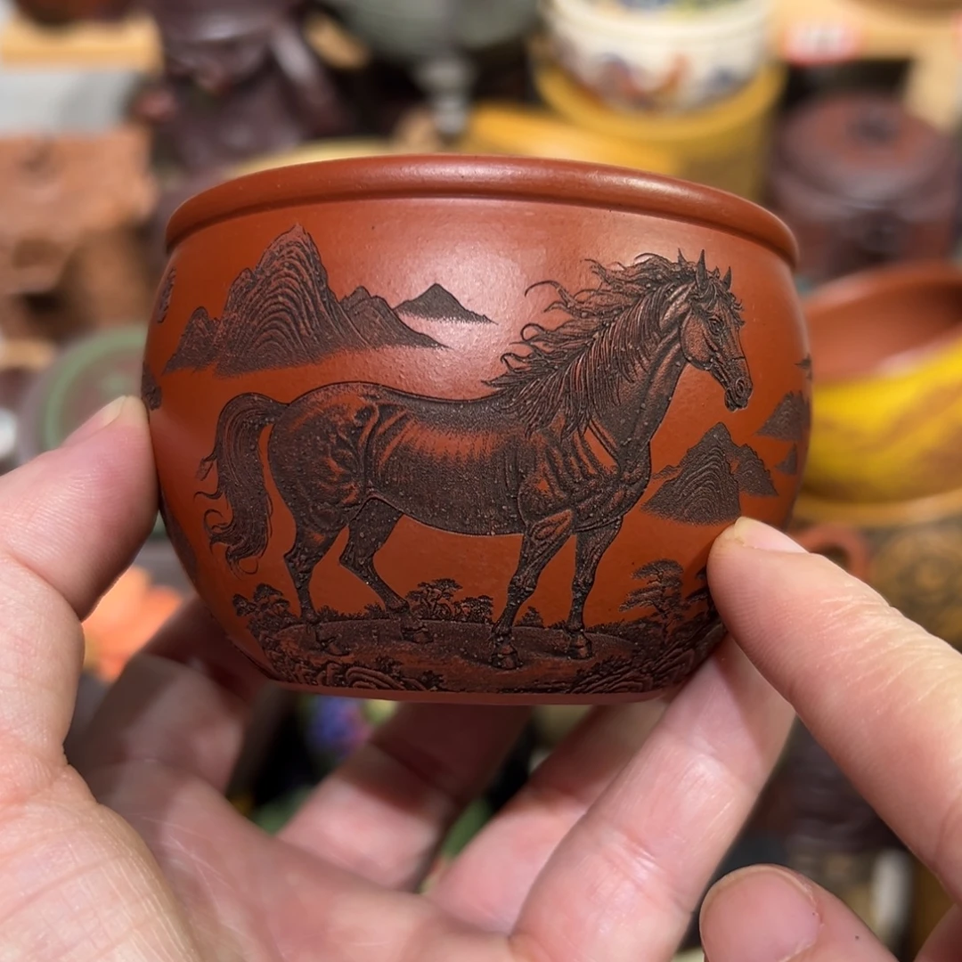 紫砂茶杯宜兴紫砂主人杯