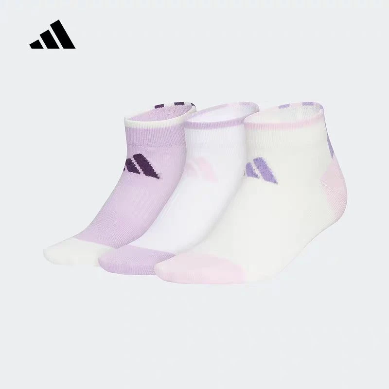adidas/阿迪达斯大童 ANK SOCK 3PP三条纹及踝袜短帮袜子 KC2744
