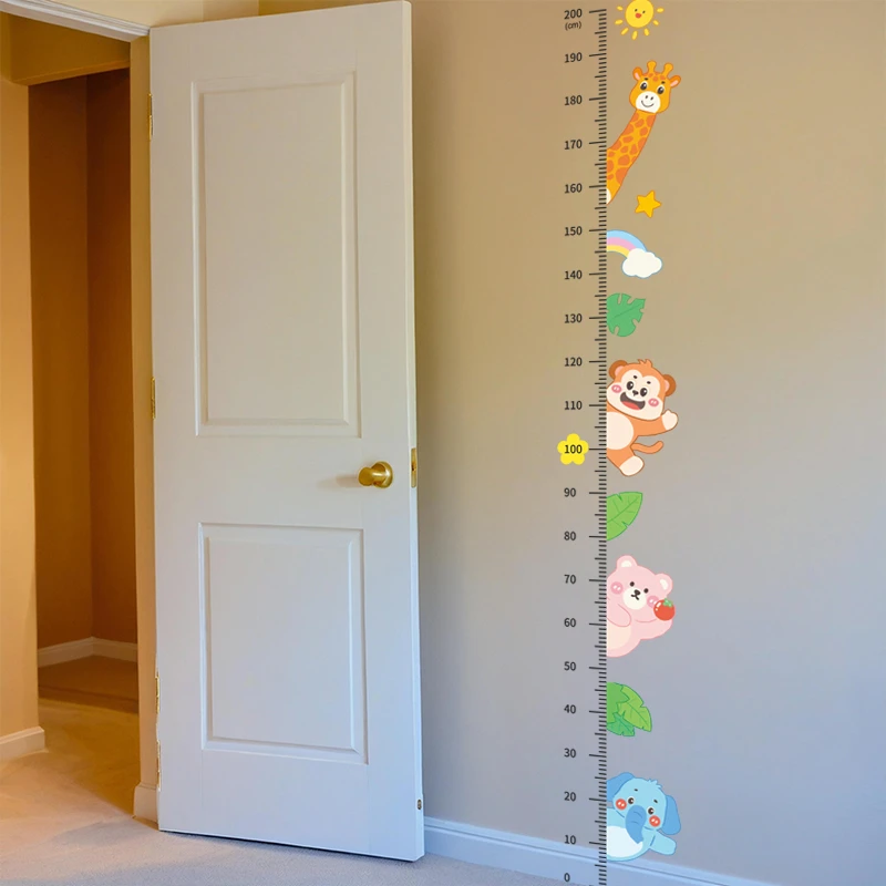 身高贴儿童身高测量仪精准家用墙贴身高测量墙贴可移除不伤墙透明