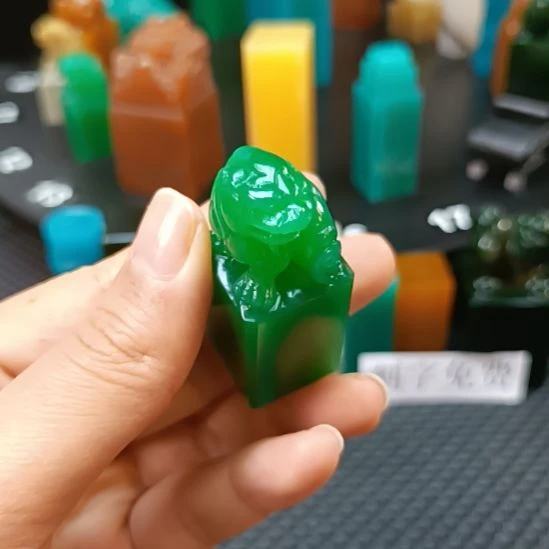 寿山石印石雅安新绿