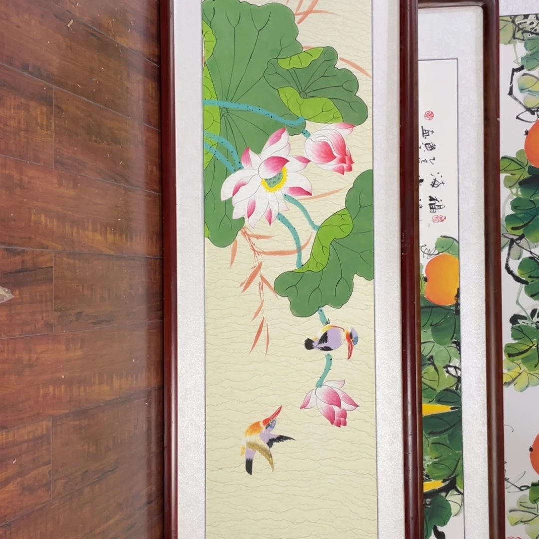 国画带框尺寸48*163厘米