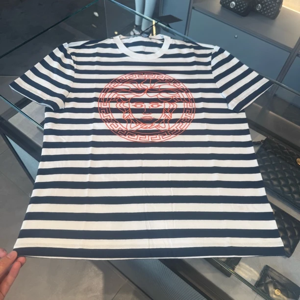 未使用 VERSACE/范思哲 国内现货/男士刺绣头像短袖
