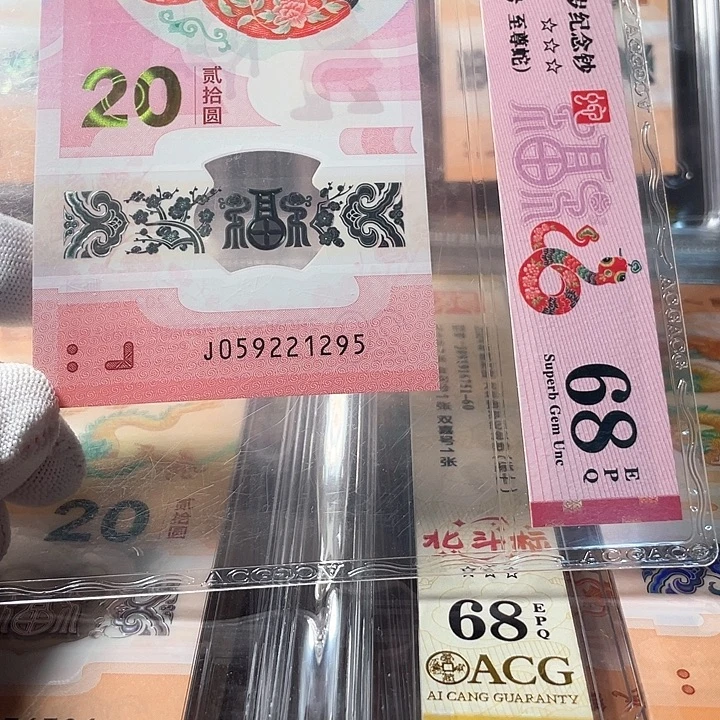 塑料059221295蛇生肖钞