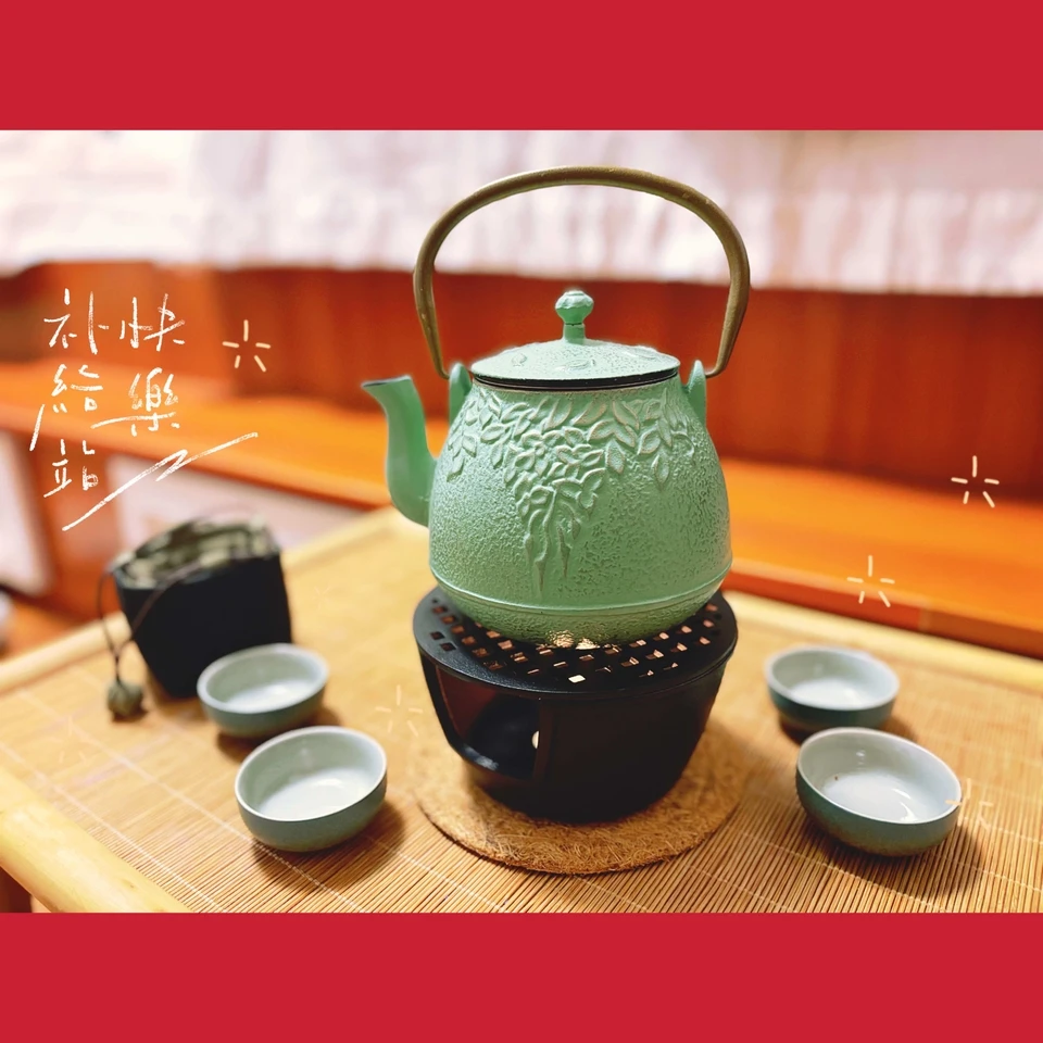 出美国萌萌的柳荫壶【浅绿描金】900ml