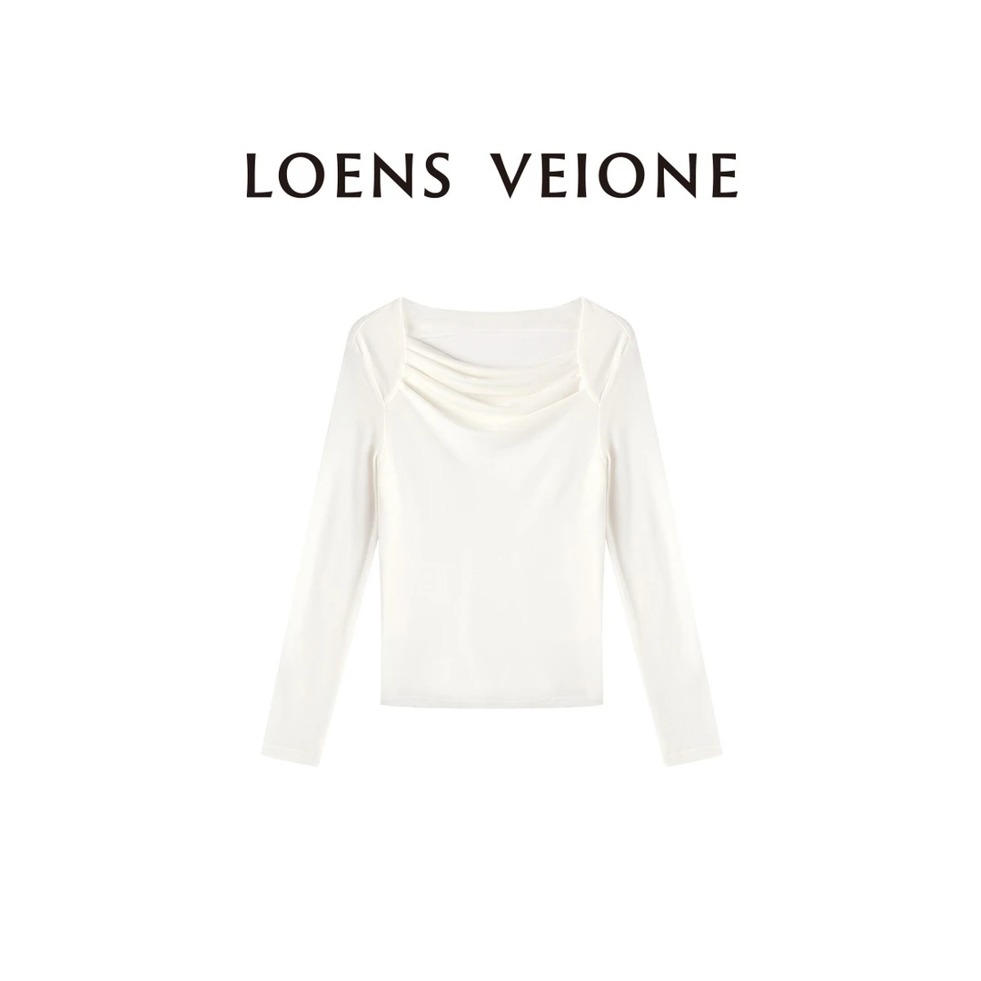 LOENS VEIONE/路斯威亚莱赛尔羊毛手工面膜衫打底24CVDA0338N