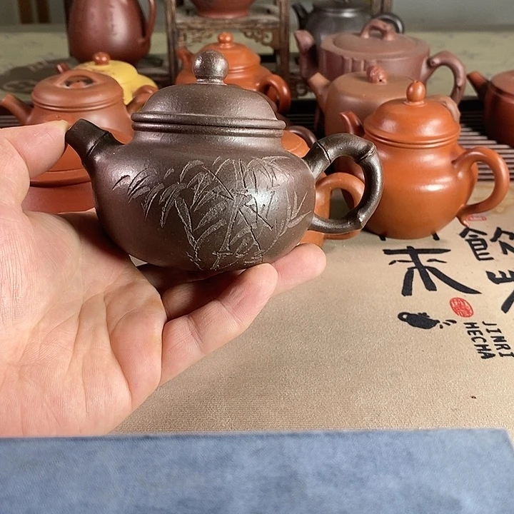 茶壶段泥紫砂的微瑕