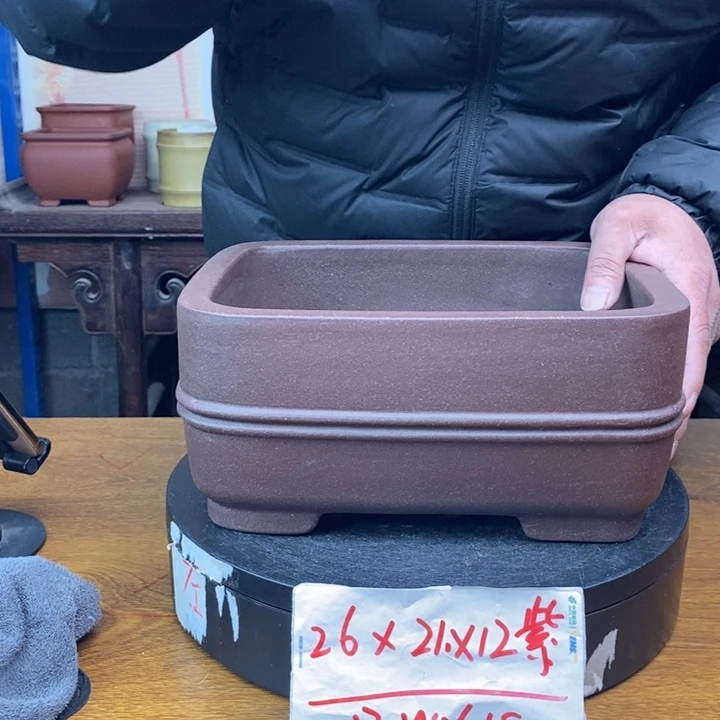 紫砂花盆货号一只WX18