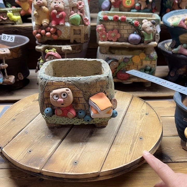 嘻哈多肉花盆百搭