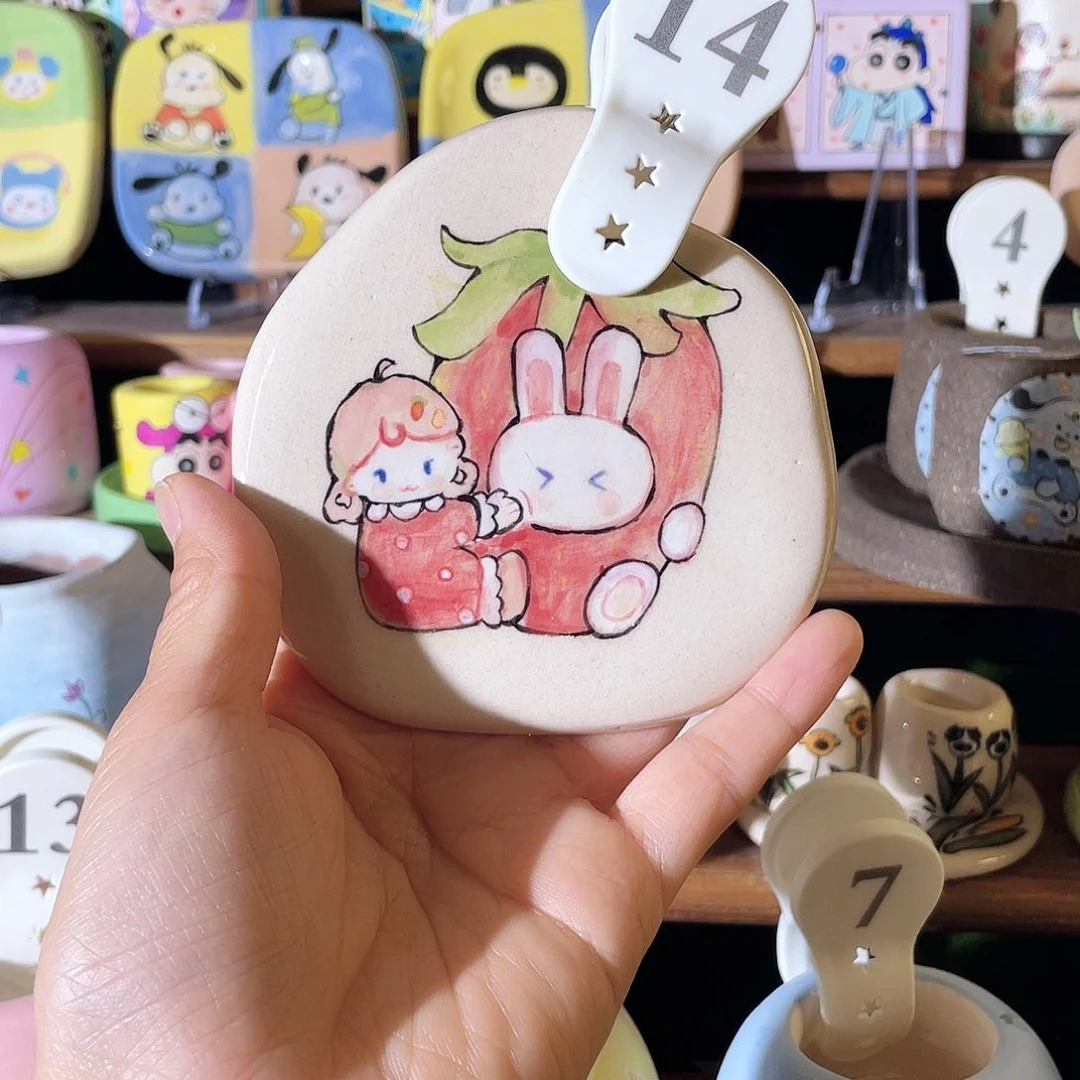 14……手工手绘花盆