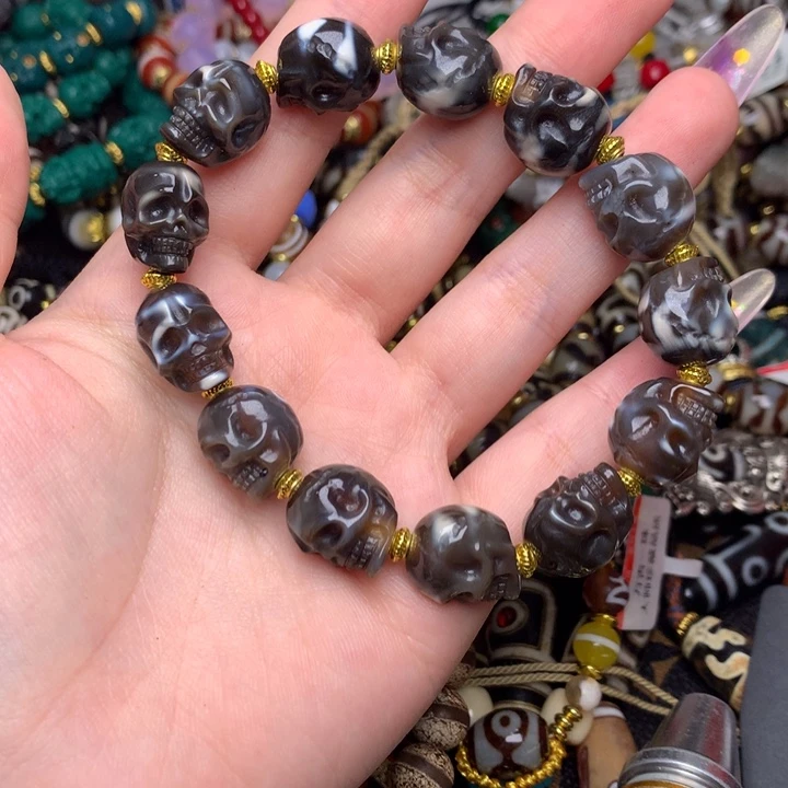 玛瑙/玉髓未镶嵌发一条