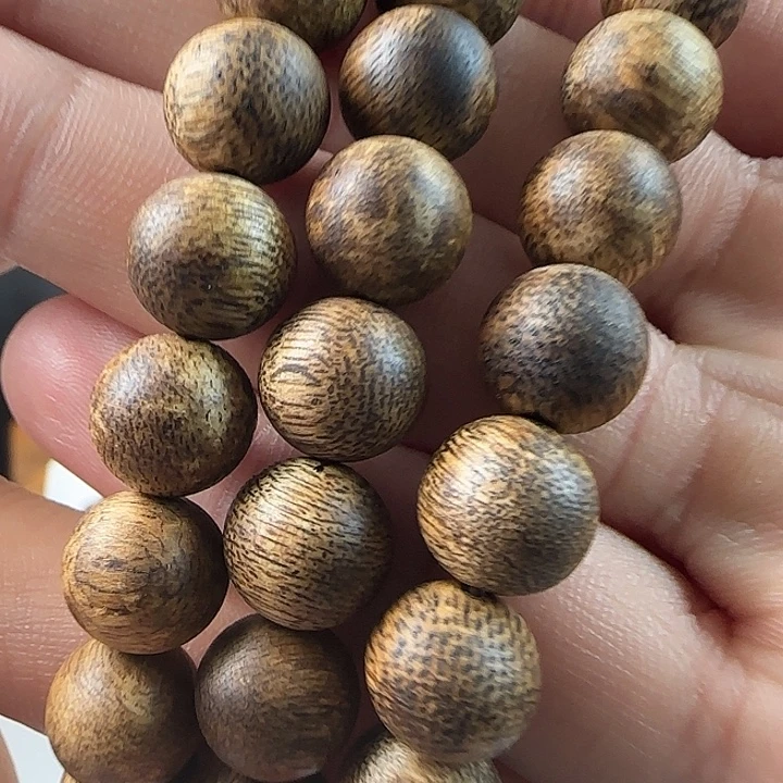 沉香碎屑沉香045卡1.0单圈圆珠