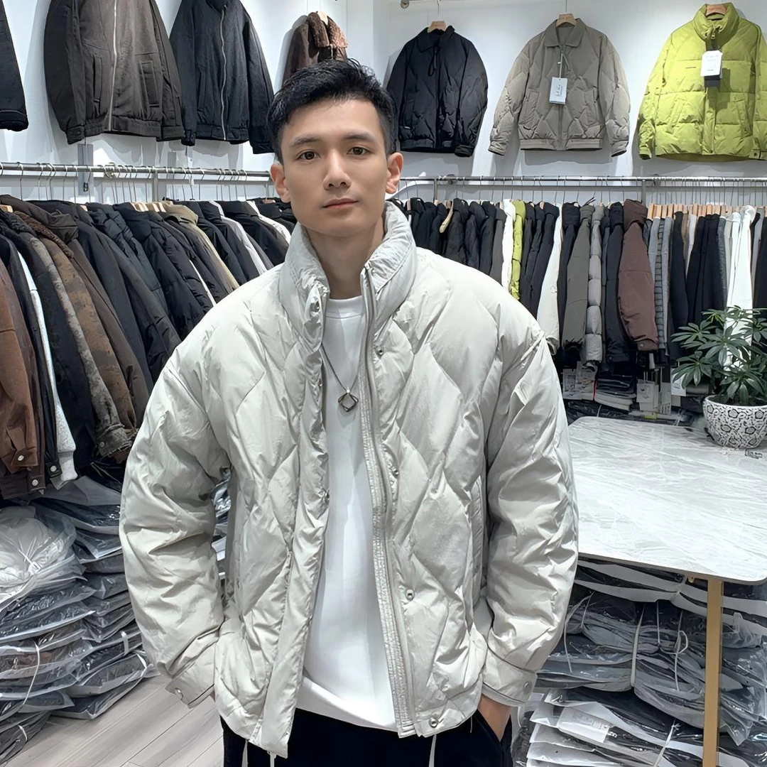 冬季男士立领短款羽绒服保暖潮流休闲百搭