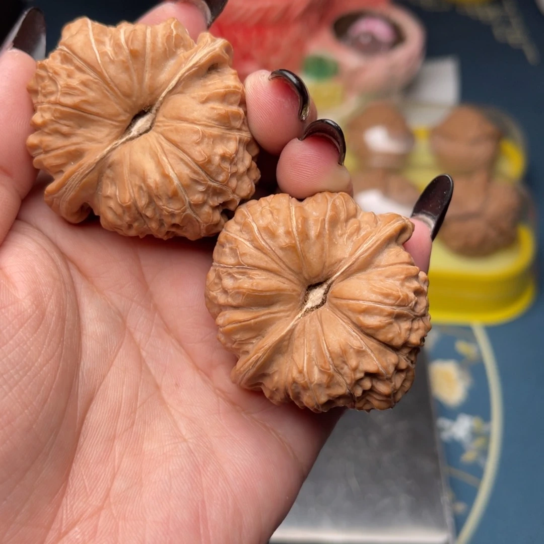 文玩核桃把件?****精南瓜墩47