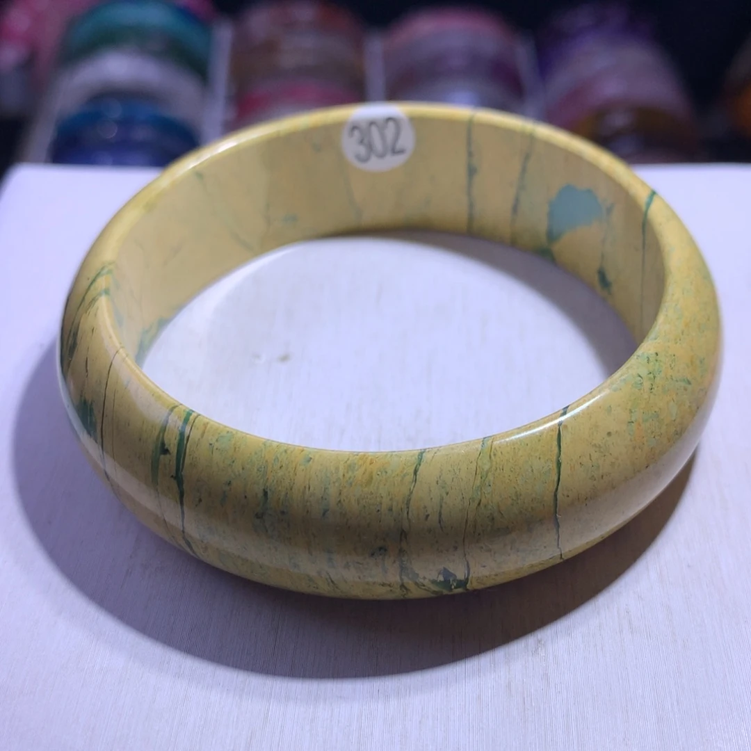 水晶银S925镶嵌手镯云母62.3圈302