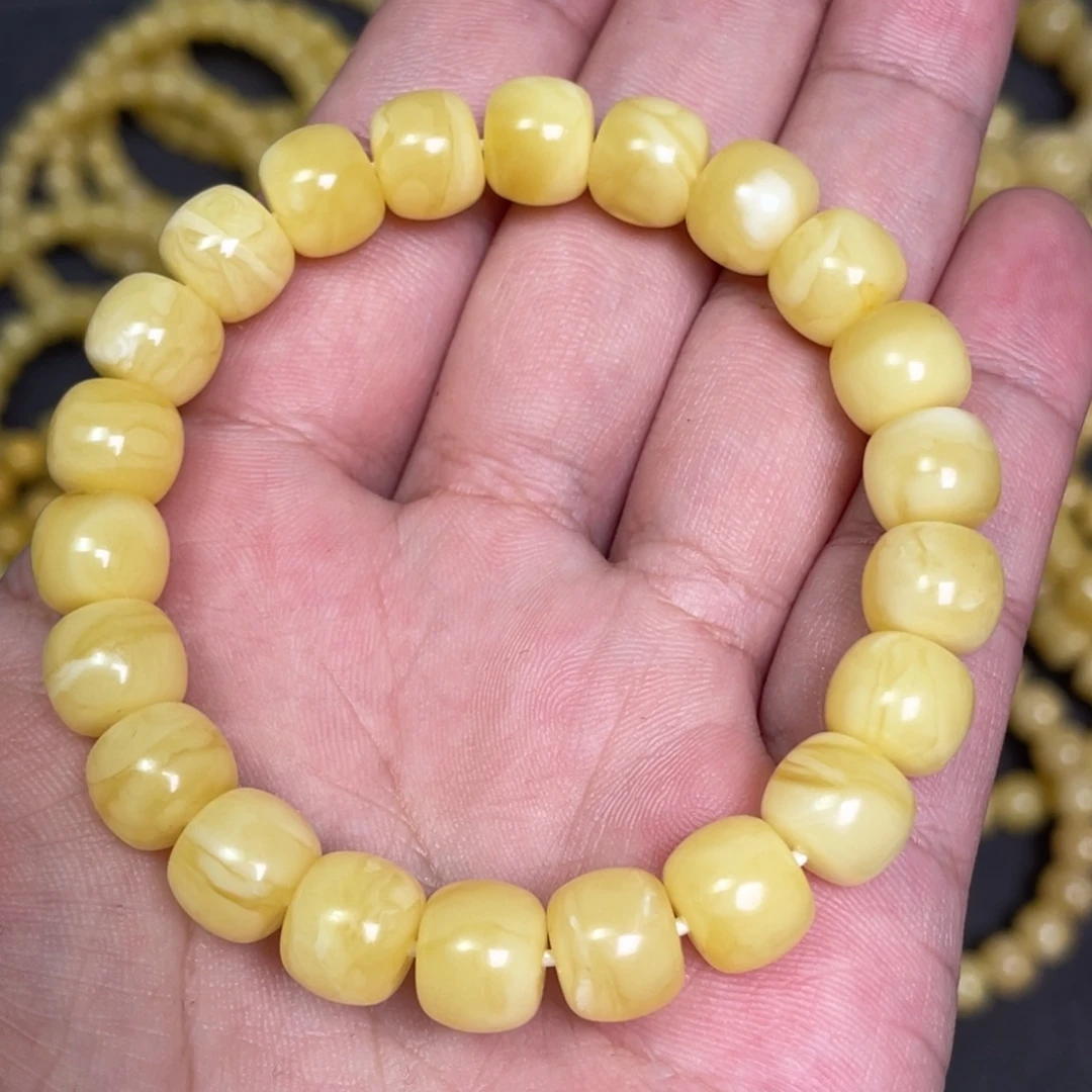 蜜蜡未镶嵌裸石蜜蜡手串10mm