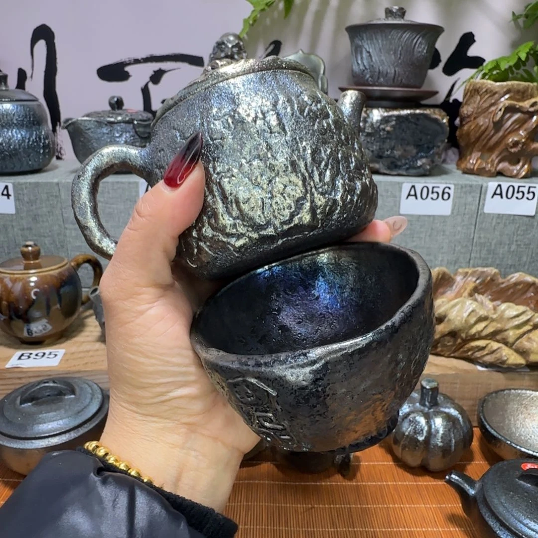 壶皇*建水紫陶柴烧壶