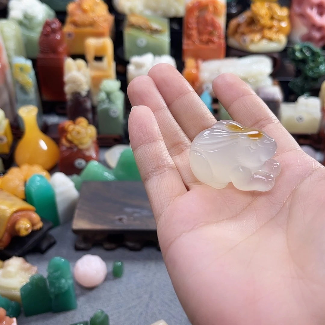寿山石印石风*绻5687包邮包刻