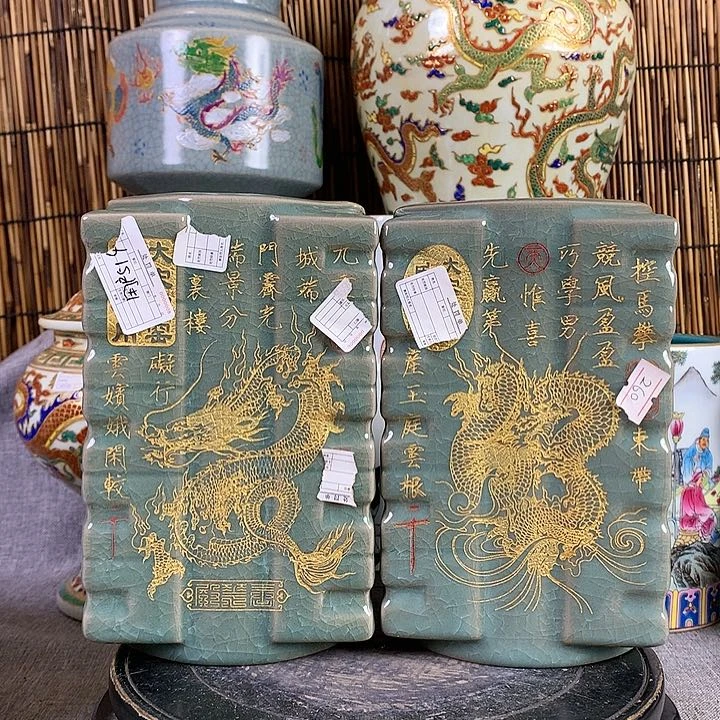 摆件瓷器真的很漂亮的