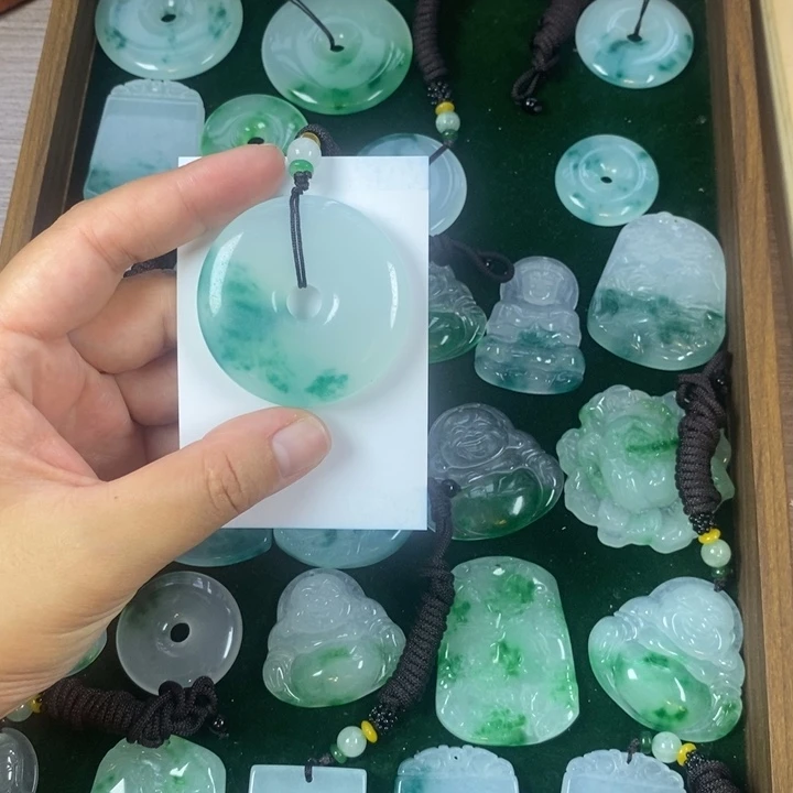 *****非金属锆石平安扣吊坠