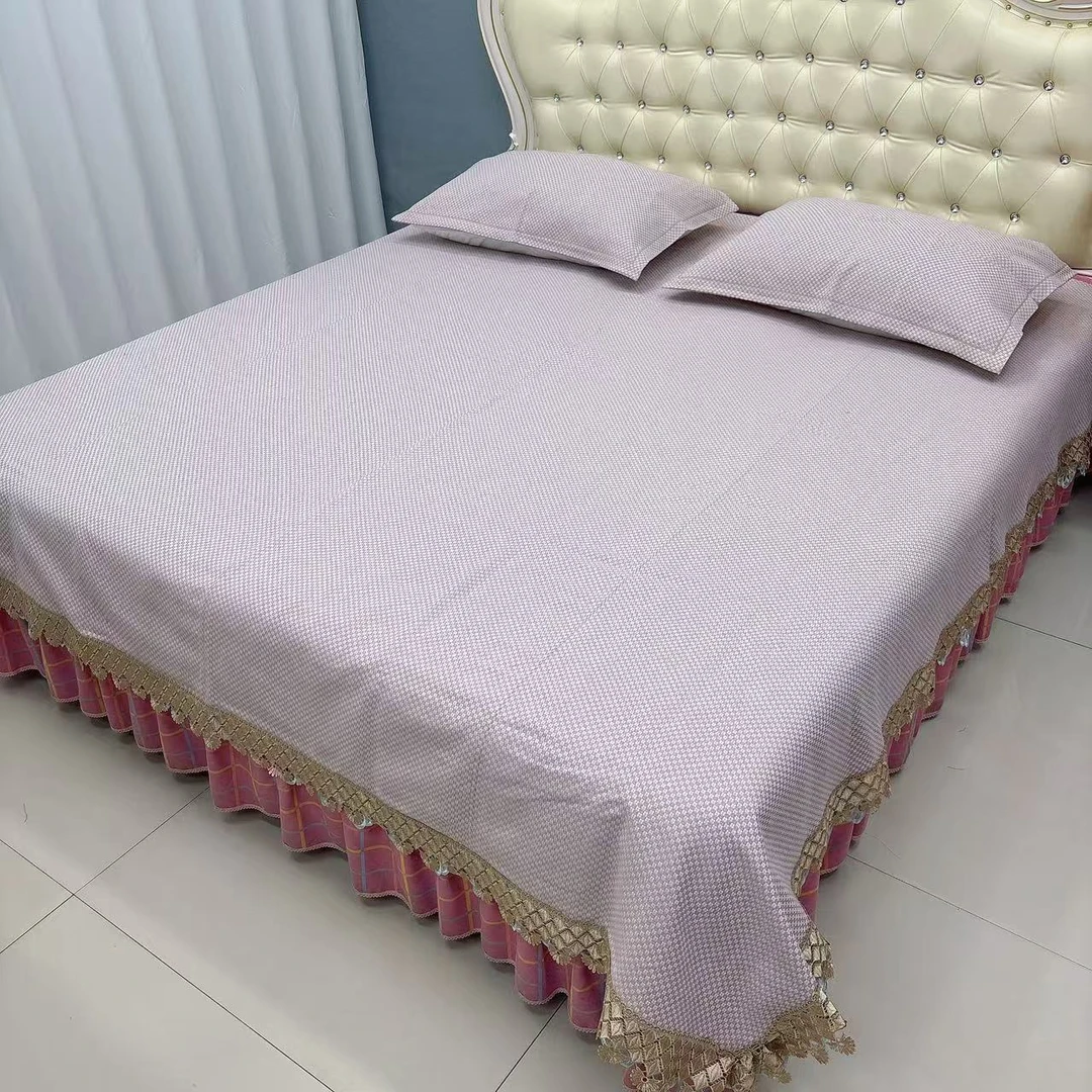 三哥家   全棉手织老粗布（小梅花奶咖色）纯棉