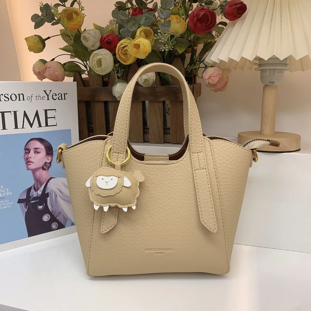 荔枝纹菜篮子包女2025秋冬新款轻奢高级气质百搭通勤手提包斜挎包