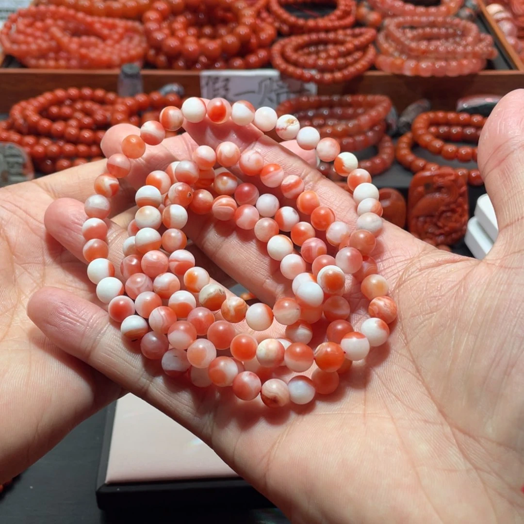 南红玛瑙手链未镶嵌