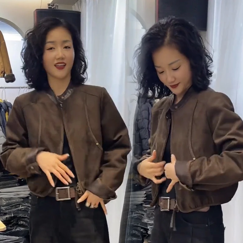 2025秋冬新款时尚显瘦气质网红高档洋气女高级百搭宽松大码外套潮