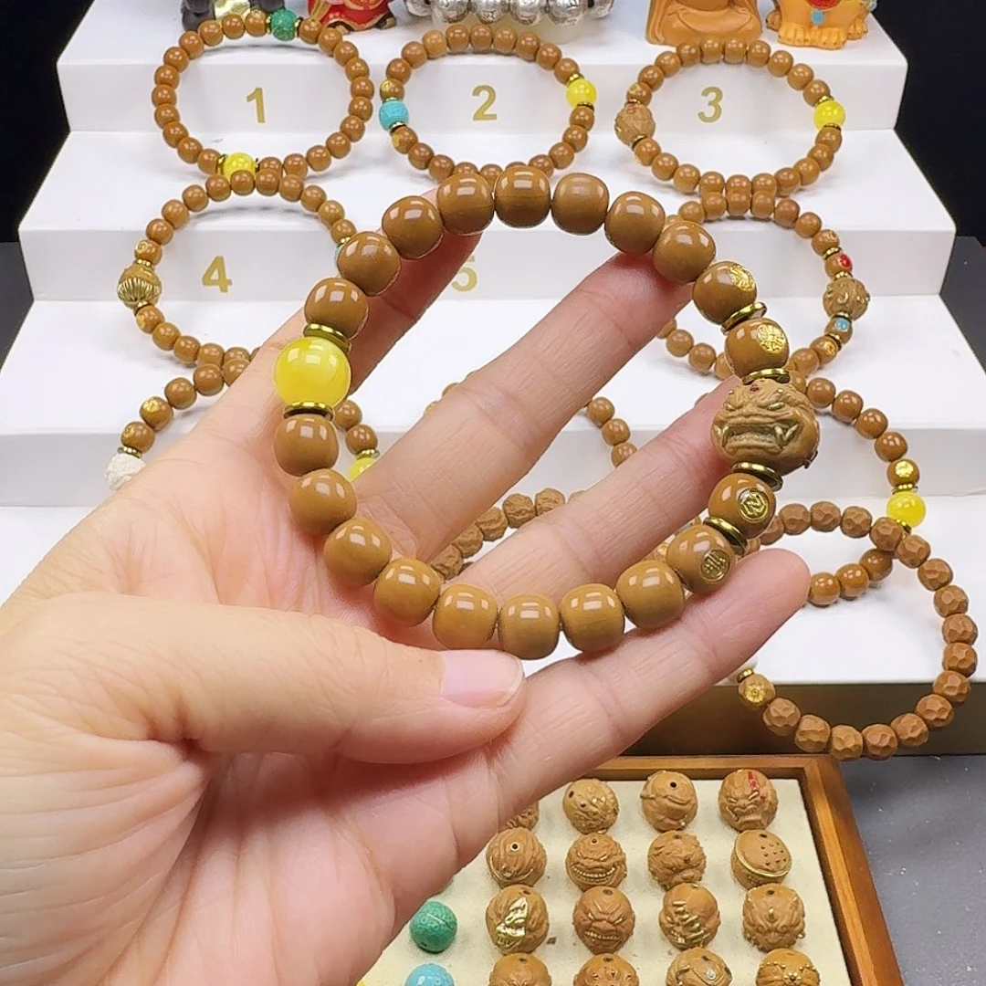 阿***铺猴头核桃吊坠猴头手串