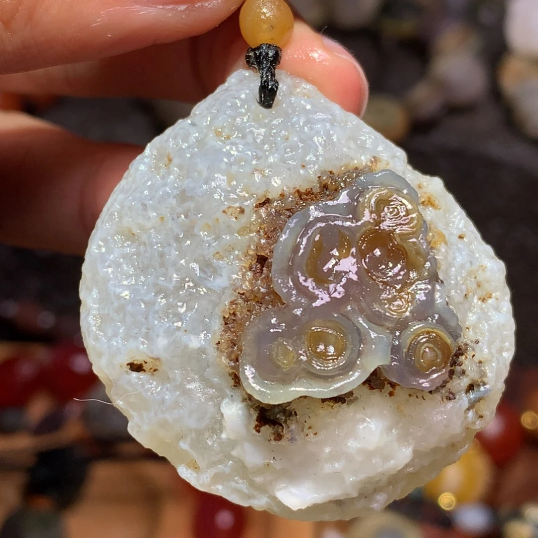 未镶嵌玛瑙/玉髓珠宝半成品