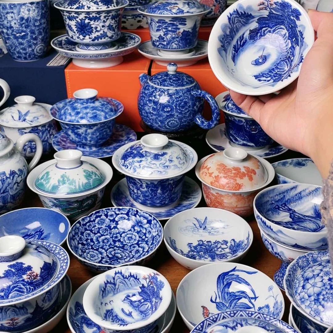 【闪购商品】杯幽**寒全手工手绘景德镇