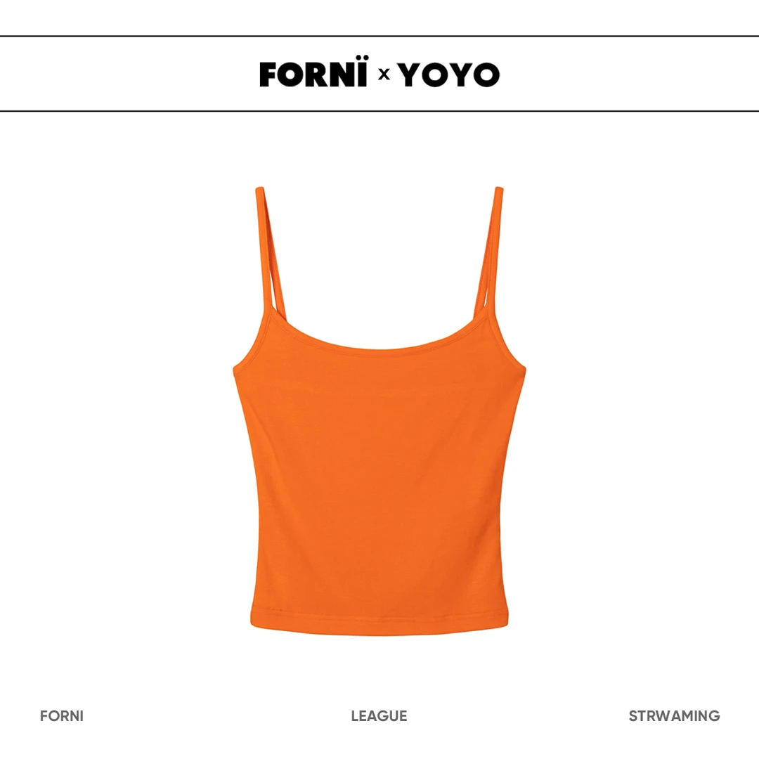 FORNI  舒适春天 彩色吊带背心夏季无袖休闲外穿时尚内搭款