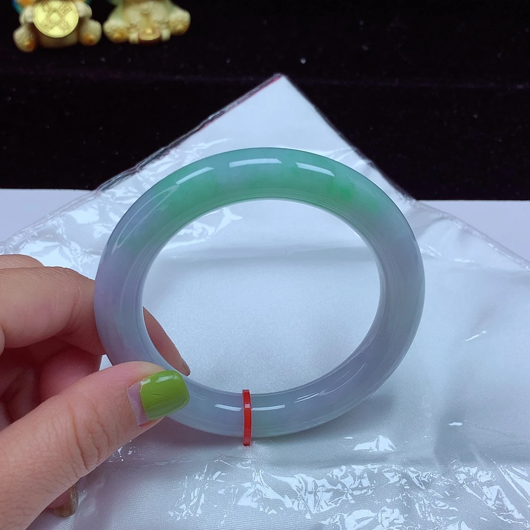 翡翠未镶嵌手镯（圆镯）圈口58