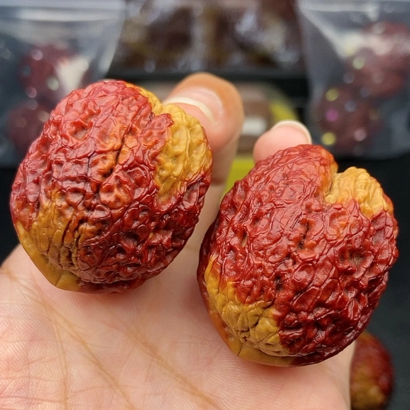 【闪购商品】把件文玩核桃40尺金蟒元宝