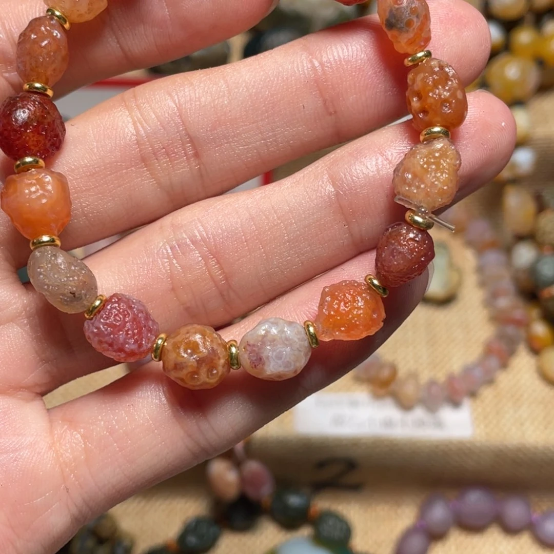 玛瑙/玉髓手链未镶嵌忘*石