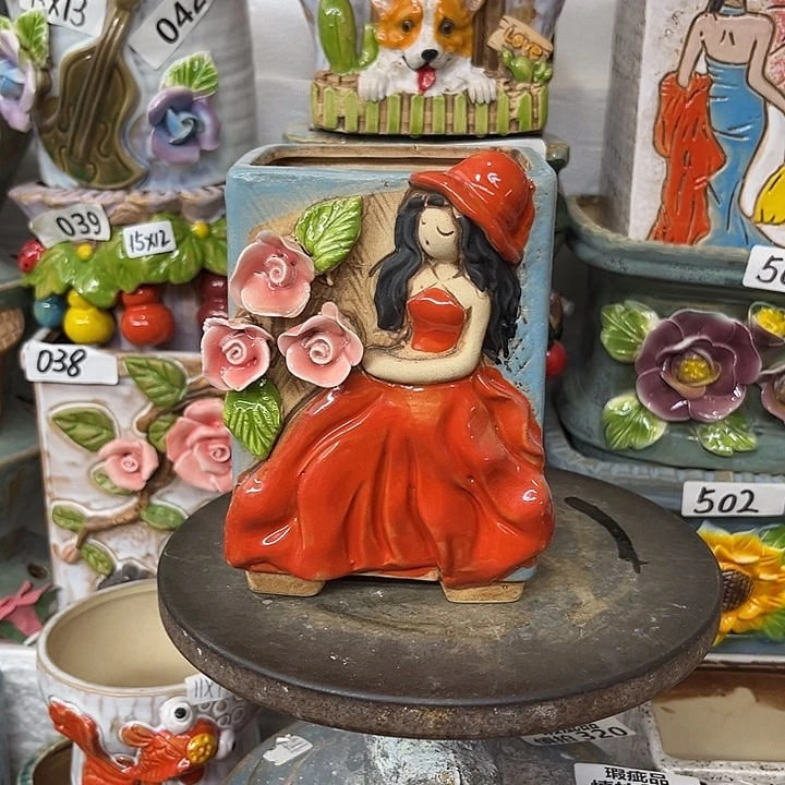 粗陶材质多肉花盆